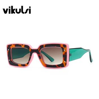 Retro Trendy ochelari de Soare Vintage Femei Barbati Brand Designer 2021 Nou Model de Ochelari de Populare ins Nuante Pătrat Ochelari de Soare UV400