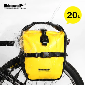 Rhinowalk 7L-20L Biciclete Coș Sac Impermeabil 100% Față Rack Sac de Spate pentru Biciclete portbagaj Ciclism Bagb Accesorii pentru Biciclete MTB