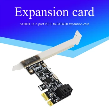 SA3001 SATA III PCIe Card-2 Port SATA to PCI-e 1X Adaptor Convertor cu Suport