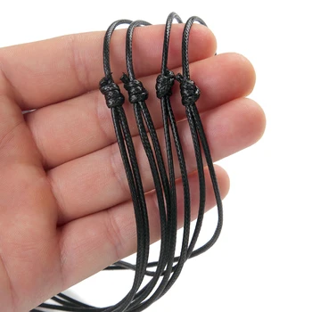 Sansango 100buc 1,5 mm Negru Ceara Cablu Colier Cablu de Lungime Reglabil Pentru DIY Meșteșug a Face Bijuterii Ornament Accesorii