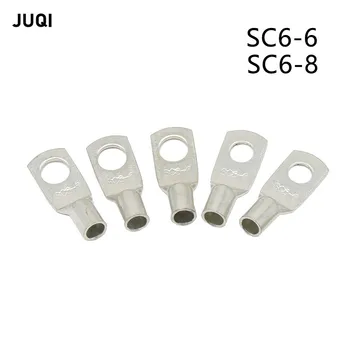 SC6-6 SC6-8 Cablu de Cupru Lug Kit Bolt Hole Conserve papuci de Cablu Bornele Bateriei 6mm2 cupru nas conector de Sârmă