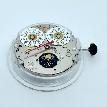 Seagull ST 1655 Anul Și Luna de Afișare Calendar Automatic 21 Jewels Alb Data 3H Ceas Mecanic Mișcare