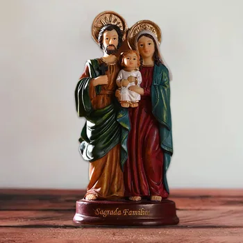 Sfânta Familie Statui Figura Copilului Isus Hristos Figurina Acasă Decorative Sculpturi Biserica Catolică Suveniruri Cadouri