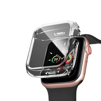 Silicon moale coajă de protecție Pentru Apple watch seria 7 45mm 41mm protecție caz ceas Pentru iwatch 6 5 4 3 2 44mm 42mm 40mm 38mm