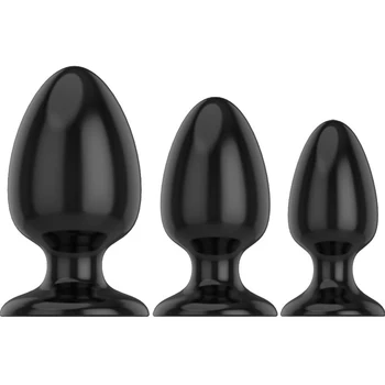 Silicon negru Big Butt Plug 6 Dimensiuni Moale Neted Mare Anal Plug Adult Jucării Erotice Gay Adult Jucarii Sexuale pentru Barbati Sex Femeie Produse