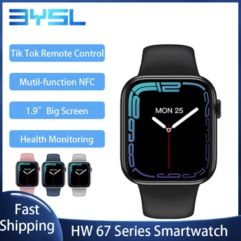 Smartwatch 2022 HW67 Pro MAX NFC Asistent Voce Plată Bluetooth-Apel Smartwatch pentru Barbati Femei IWO HW67 Mini Ceas Inteligent