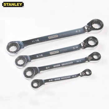 Stanley 1buc imperial rattle inversă cheie cu clichet 72 dinte dobule-inel 5/16 3/8 7/16 1/2 9/16 5/8 11/16 3/4 instrumente mecanice
