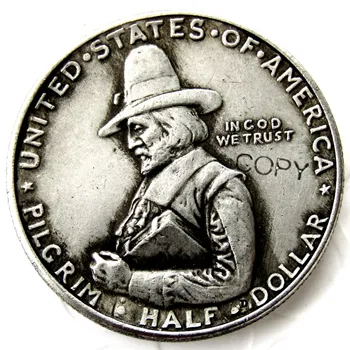 Statele UNITE ale americii 1920 Pelerin Jumătate de Dolari Comemorative de Argint Placat cu Copia Fisei