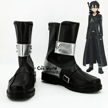 Sword Art Online Narusaka Kazuto Kirigaya Kazuto Kirito Anime Personaliza Cosplay Cizme Pantofi Plat