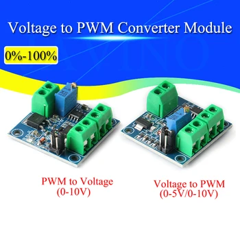 Tensiune PWM Convertor de Modul 0%-100% la 0-5V 0-10V de la Digital la Analogic Semnal PWM Reglabile Modulul de Alimentare