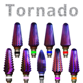 Tornado NAILTOOLS acrilice Scufundare Carbură de Tungsten Violet Acoperire unghiera Manichiura Accesorii Instrumente de Unghii de umplere Burghiu