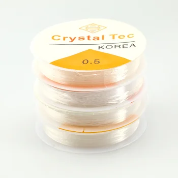 Transparent 0.5/0.6/0.7/0.8/1.0 mm Cristal Fir Elastic Pentru a Face Bijuterii DIY Charm Handmade Colier Bratara cu Margele Fir