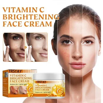 TRSTAY Vitamina C Crema Facial de hidratare Hidratare de Reparații se Estompeze Pete Acnee și Pigmenți Lumina Pielea 5g/15g/30g/50g