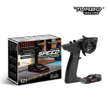 Turbo Racing 1:76 C74 Pe Drum RC Radio Auto Plin Proporțională Jucării Control de la Distanță RTR Kit Pentru Copii și Adulți