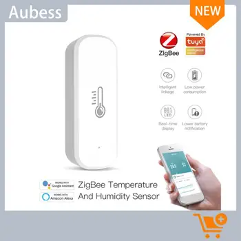 Tuya ZigBee Inteligent de Temperatură Și Senzor de Umiditate WiFi Smart Life APP Remote Monitor Higrometru Pentru Casa Inteligentă,Alexa Google Acasa