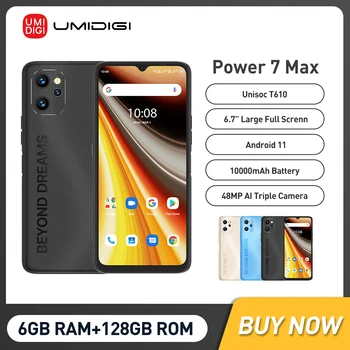 UMIDIGI Putere 7 Max Android 11 Smartphone 6GB, 128GB 6.7