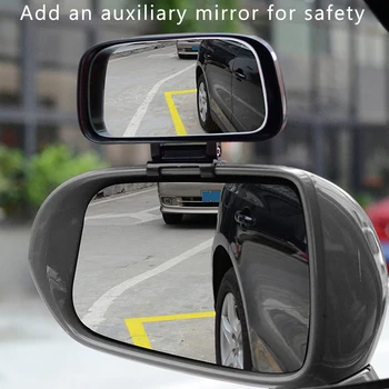 Universal Auxiliar Auto Retrovizoare Oglinda Auto Piese De Modificare Blind Spot Lentile Cu Unghi Larg De Securitate Oglindă Accesorii Pentru Vehicule