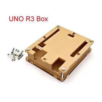 Uno R3 Caz Cabina de Acril Transparent Cutie cu Capac transparent Compatibil pentru Arduino UNO R3 Caz