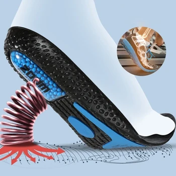 Upgrade-ul de Sport Shock Pad Bărbați Femei Tălpi Respirabil Suport Arc Pantofi Ortopedici Absorbție Branț PU Spuma de Memorie