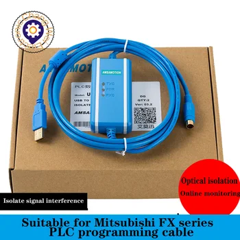 USB-SC09-FX+ Izolare Programare Cablu Potrivit Pentru Mitsubishi FX Toate Seriile FX2n FX3U FX1N PLC Izolate Adaptor