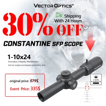 Vector Optica 1-10x24 SFP Tactice Riflescope Vedere Optic 11 Trepte Iluminate de Vânătoare Domenii de Aplicare Pușcă se Potrivesc Airsoft .308win