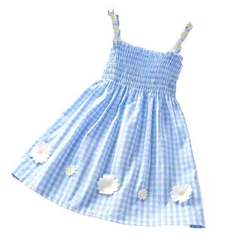 VIDMID Noi Carouri Rochie de Fată prințesă fără mâneci bumbac îmbrăcăminte fetita din bumbac pentru copii vara rochii de moda pentru copii P736