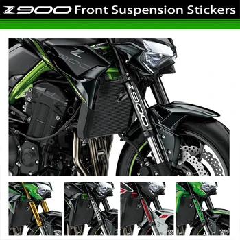 Vinil Reflectorizant Motocicleta Verde StickersFront Suspensie Decalcomanii Logo-ul Pentru Kawasaki z900