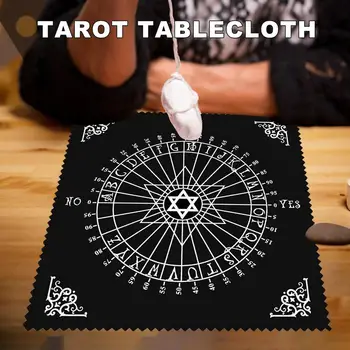Vrăjitorie Consumabile Tarot Masă Divinație Carte de Tarot Pad Mat Pendul Magic Pentagrama Rune, Tarot Masă de Altar Pânză 30x30cm