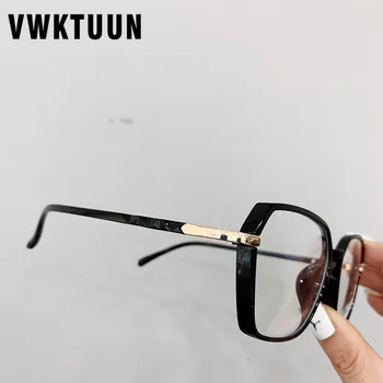VWKTUUN Rama de Ochelari Geometrice TR90 Ochi ochelari de soare, Rame Pentru Femei, Bărbați Ochelari de Miopie Rame Supradimensionate Pătrat de Lumină Albastră Ochelari