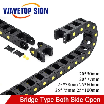 WaveTopSign 1meter Cablu Podul cu lanțuri Tip Atât Partea de Deschidere 20x50 20x77 25x38 25x60 25x75 25x100mm Plastic cablu de tractare de Transmisie