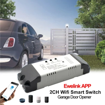WiFi Switch Smart Opener APP de la Distanță Controler Pentru Usa de Garaj Poarta Supprot Alexa Ecou de Start Google eWelink Control + RF 433MHz