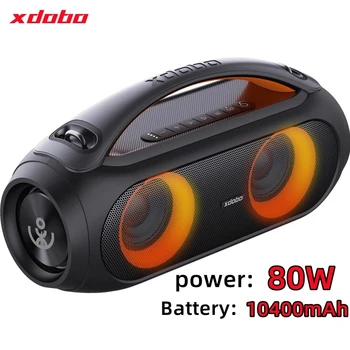 Xdobo Vibe Plus 80W Caixa De Som Difuzor Bluetooth Portabil Wireless Subwoofer Hometheater Bass Stereo Surround TWS Interconectare