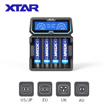 XTAR 18650 Rapid Încărcător de Baterie X4 Încărcare Rapidă 1 2VNi-MH NIC-CD Baterie 3.7 V Reîncărcabilă Li-ion 20700 21700 Încărcător
