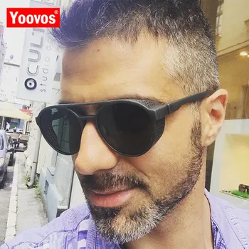 Yoovos 2021 Vintage Punk ochelari de Soare pentru Barbati Brand de Lux Designer de Ochelari de vedere Comercial de pe Strada de Moda Oculos Gafas De Sol UV400