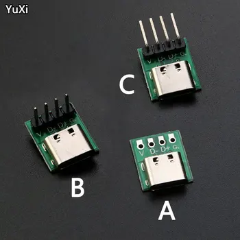 YUXI 1buc USB 3.1 Tip C Conector 16 Pini de Test PCB Bord Adaptor 16P Conector Soclu Pentru Linia de Date Cablu de Transfer