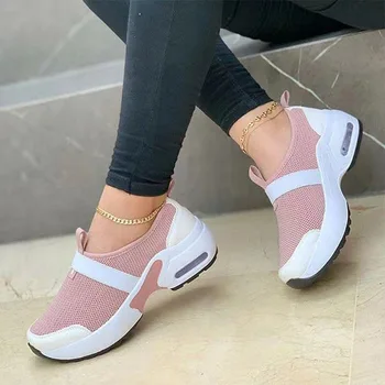 Zapatillas Mujer Pantofi pentru Femei 2022 Plasă de Moda Casual, Pantofi Sport Platforma Wedge Sneakers Plus Dimensiune Apartamente Zapatillas Adidași