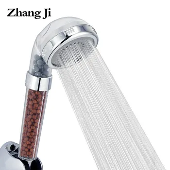 ZhangJi Filtru de Duș cu Cap de Economisire a Apei de Precipitații 8cm Panoul Filtru Cap de Duș Anioni SPA Cap de Duș Portabil de Înaltă Presiune ABS