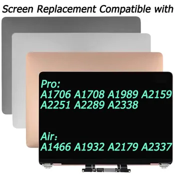 Înlocuire ecran Compatibil Cu MacBook Pro Air A1706 A1708 A1989 A2159 A2251 A2289 A2338 A1466 A1932 A2179 A2337 Display LCD