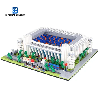 ȘTIA CONSTRUIT Madrid Stil Stadion de Fotbal Model Micro Mini Bloc Kit pentru Adult Adune Fanii de Fotbal Domeniul Caramida Set Puzzle 3D Jucărie